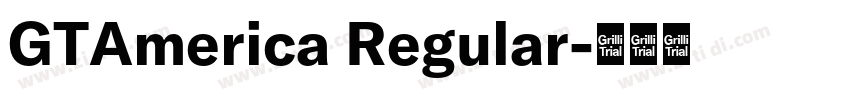 GTAmerica Regular字体转换